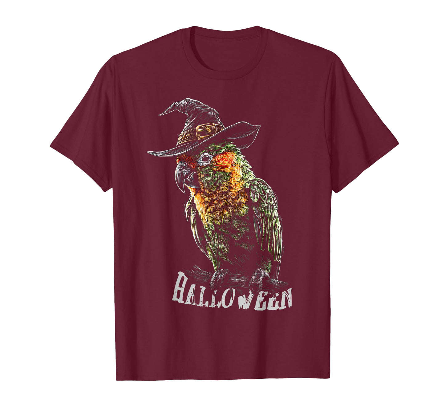 Halloween Parrot Witch Costume Fun T-Shirt