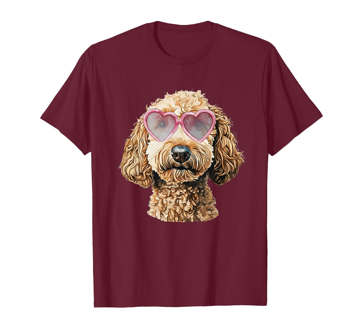 Goldendoodle Coquette Valentines Day Golden Doodle T-Shirt