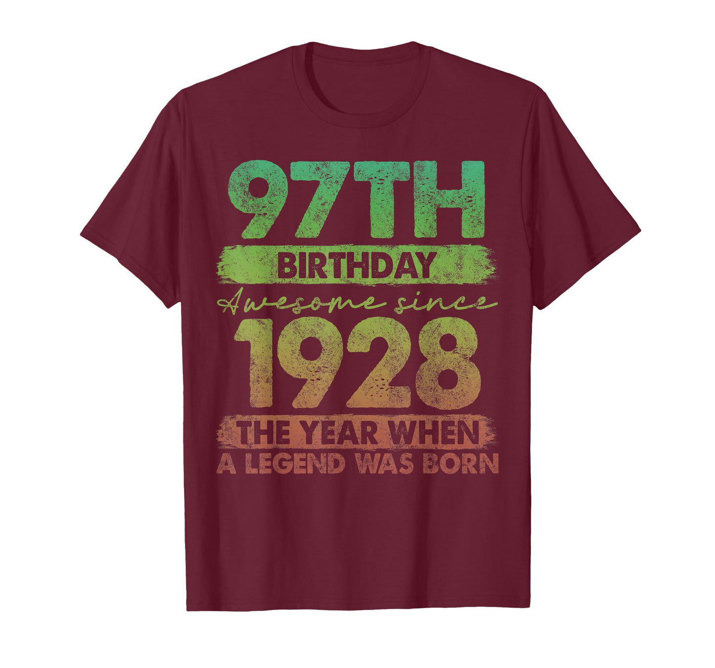 97 Year Old Gifts Vintage 1928 Limited Edition 97th Birthday T-Shirt