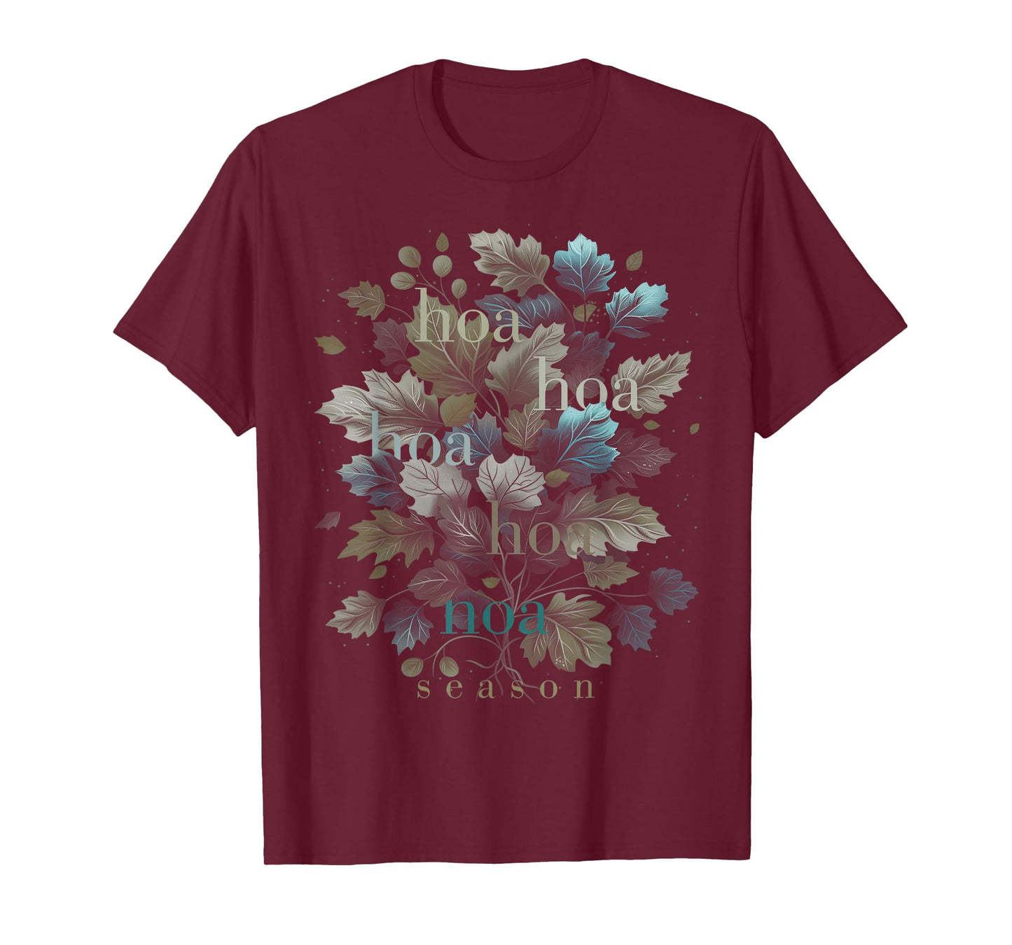 Hoa Hoa Hoa Hoa Hoa Trendy Emo Fall Season Leaves Trendy T-Shirt