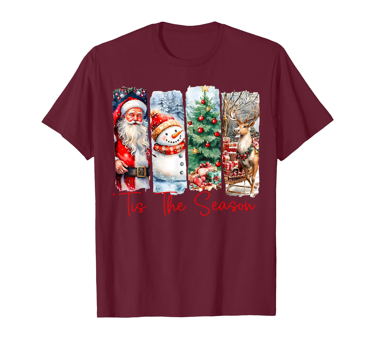 Retro Tis The Season Christmas Season Men Women Kids T-Shirt