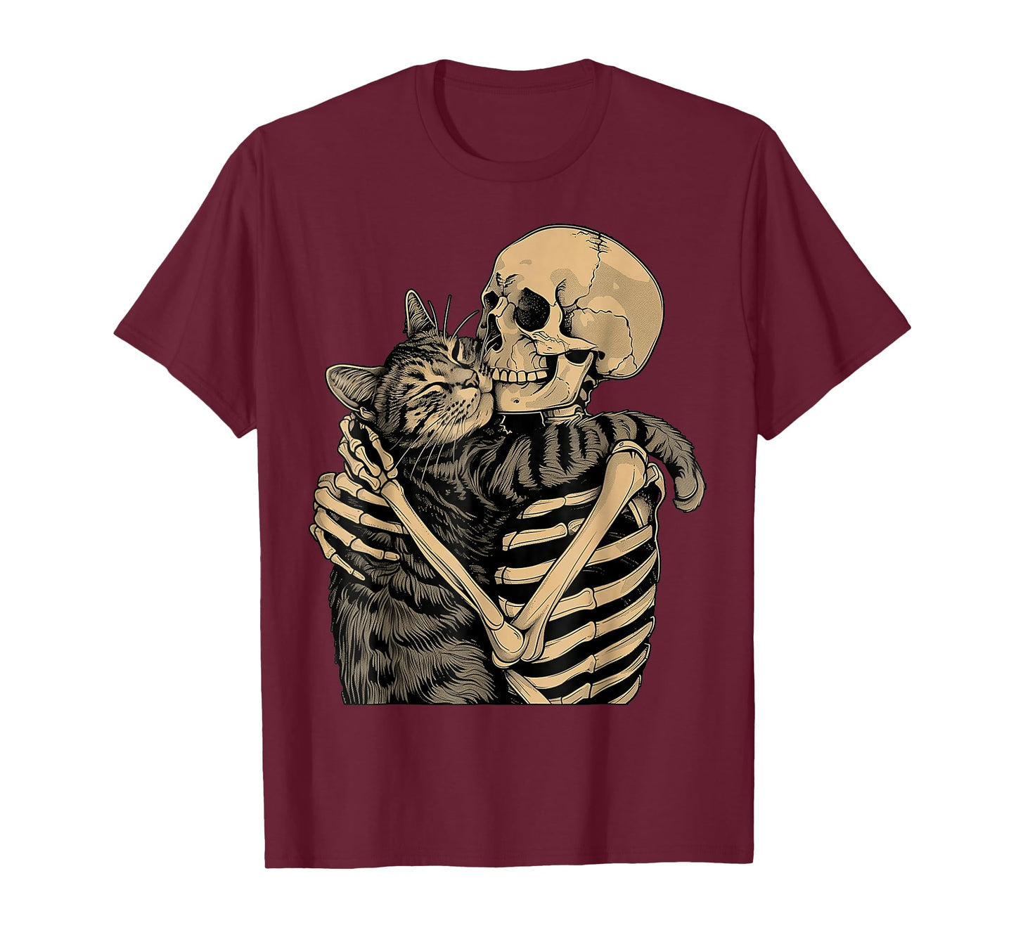 Black cat Halloween cat Pumpkin Boho Floral Fall Spooky cat T-Shirt