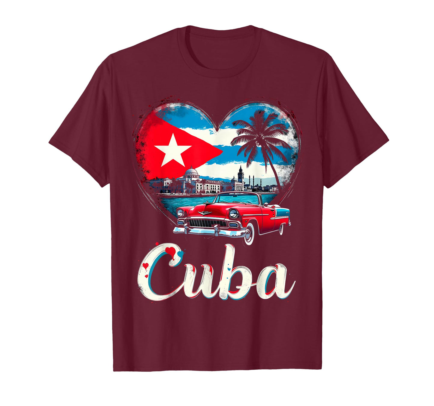 Cuba Heart Love T-Shirt