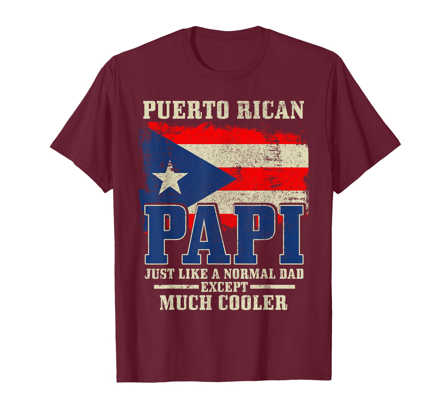 Puerto Rican Papi Dad Puerto Rico Pride Boricua Father's Day T-Shirt