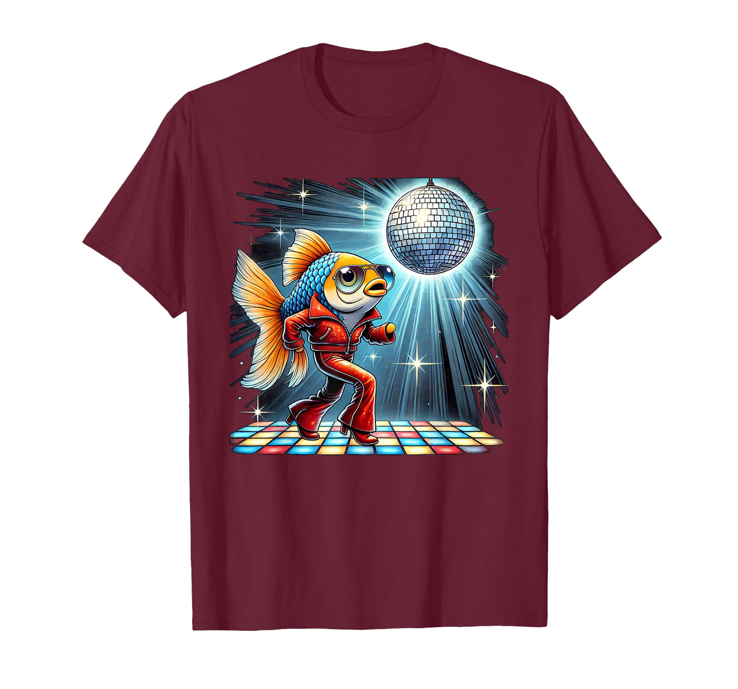 Aesthetic Fish Disco T-Shirt