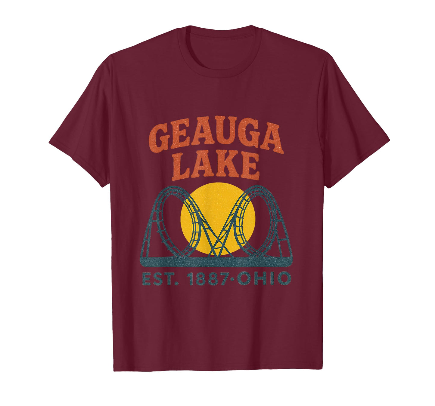 Geauga Lake Double Loop Roller Coaster Vintage T-Shirt