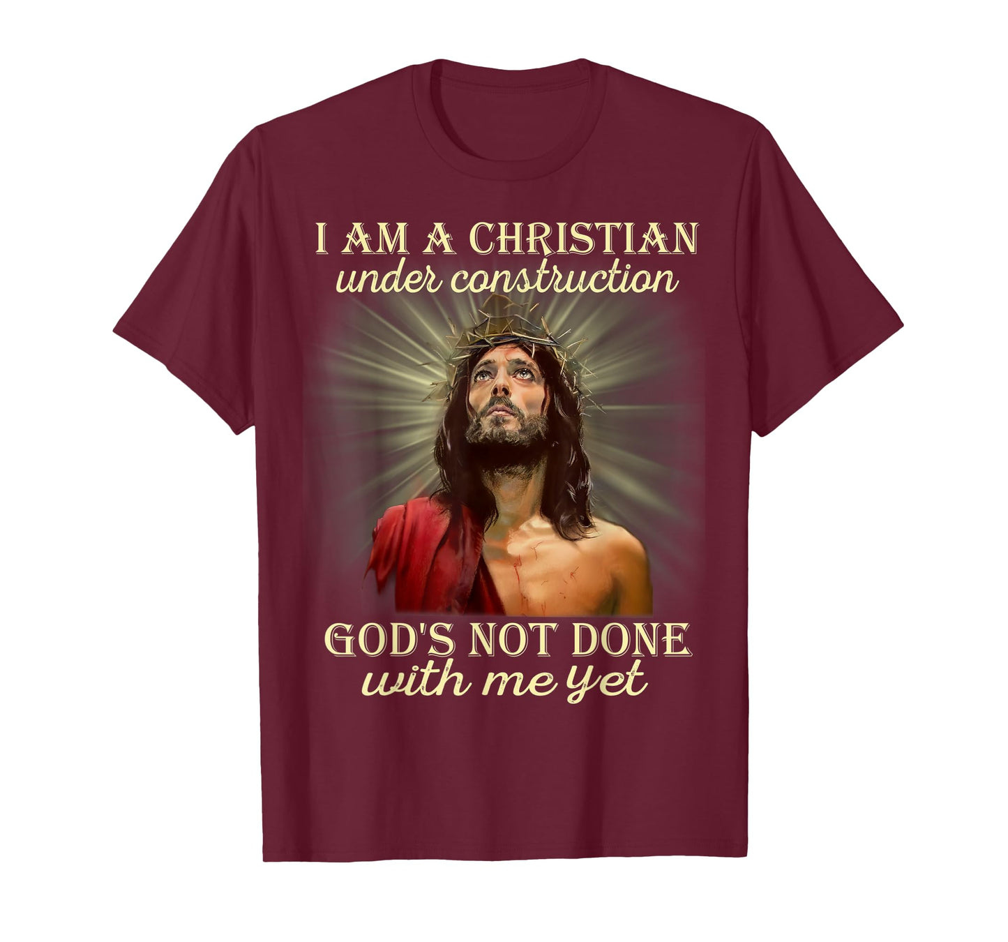 I Am A Christian Under Construction, Christian Costume T-Shirt