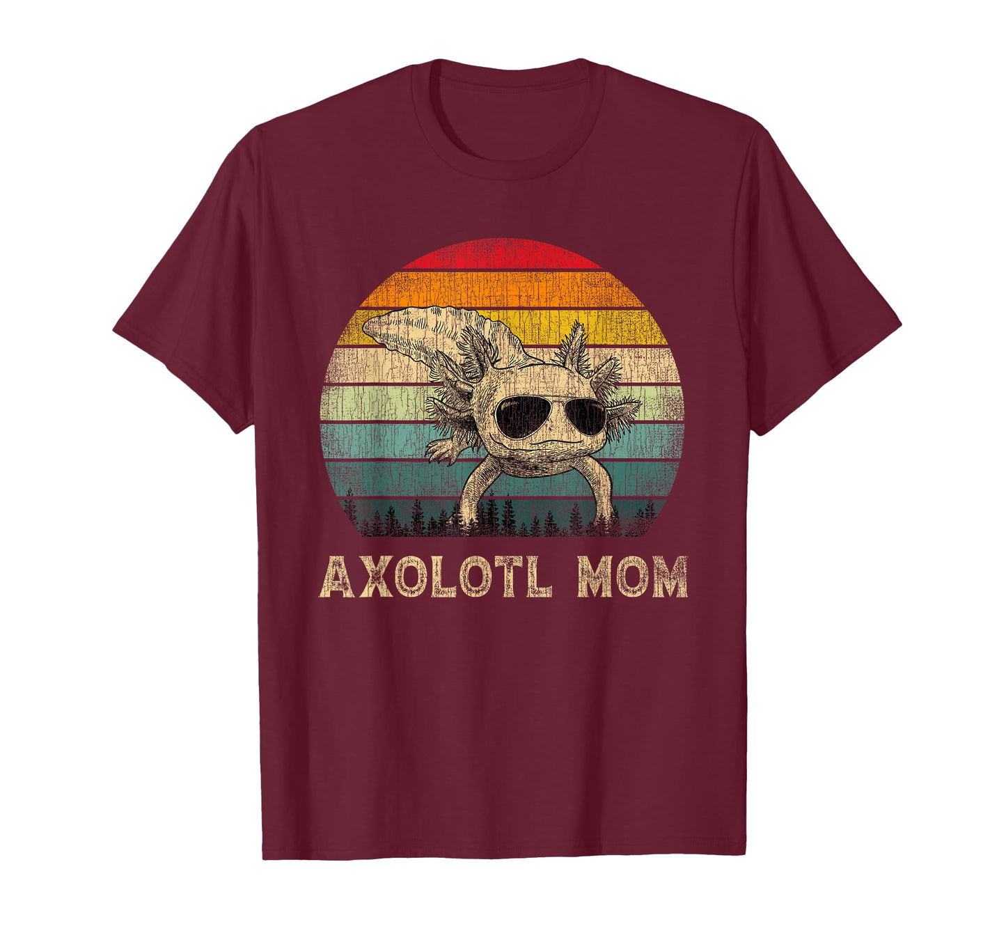 Vintage Axolotl Mom Axolotl Lovers Mommy Mother's Day T-Shirt
