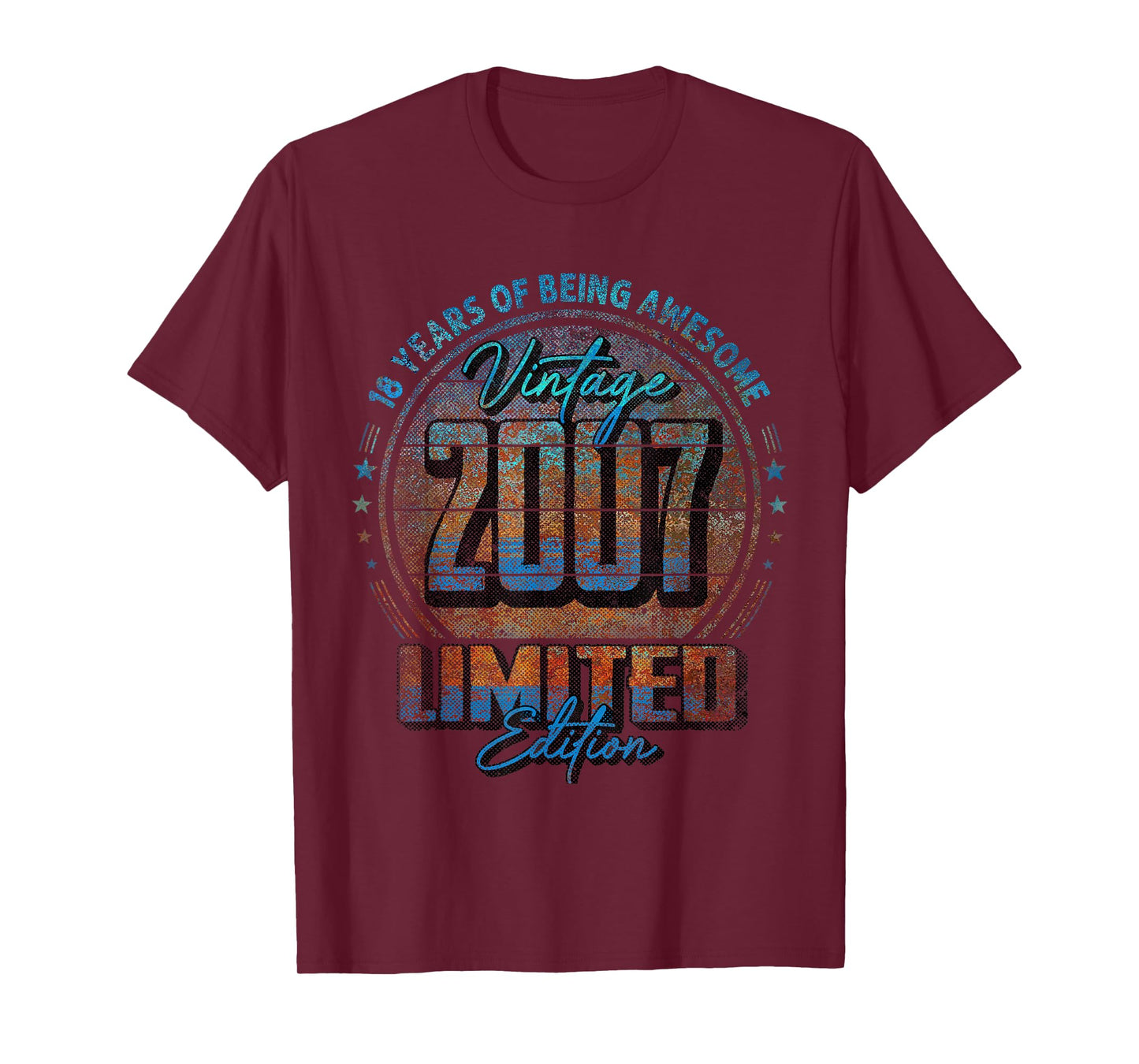Vintage 2007 Limited Edition Shirt 18 year old 18th Birthday T-Shirt