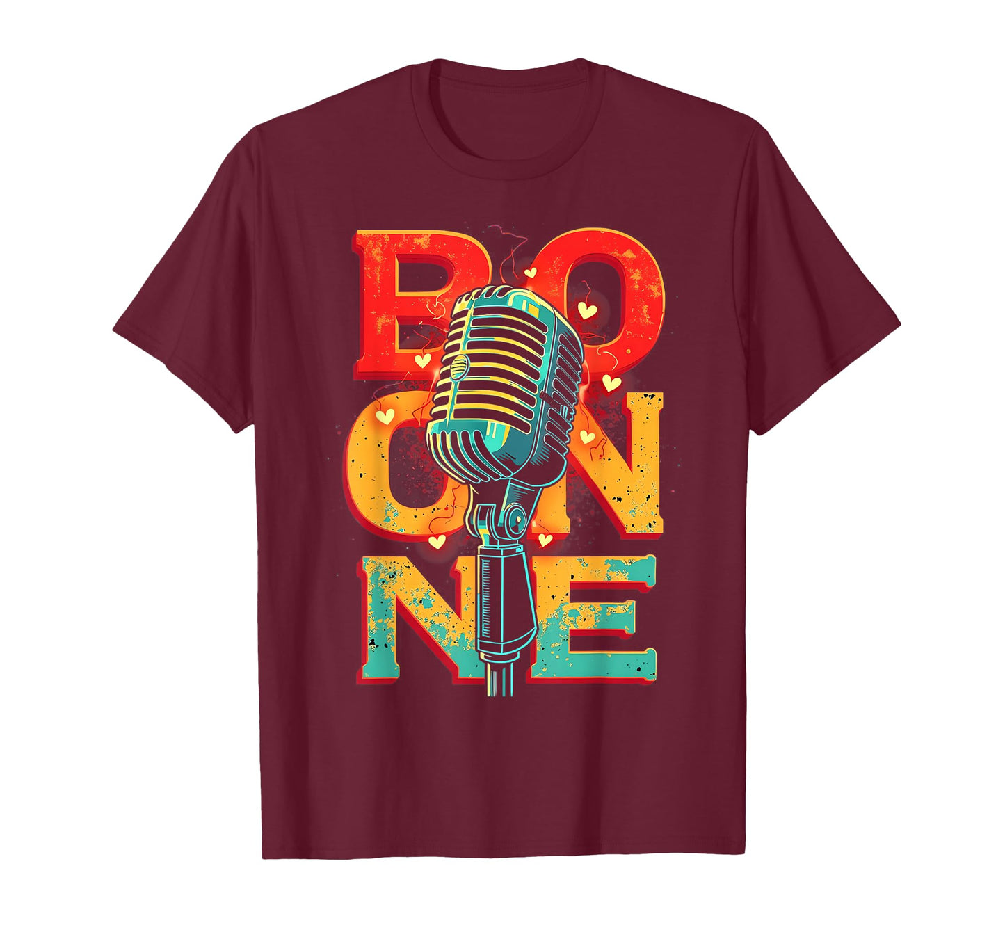 Boone Family Name I Love Boone Personalized Vintage T-Shirt