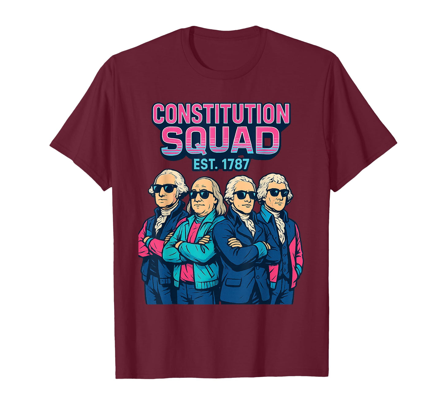 Constitution Day Shirt Retro Squad Est 1787 Patriotic Style T-Shirt