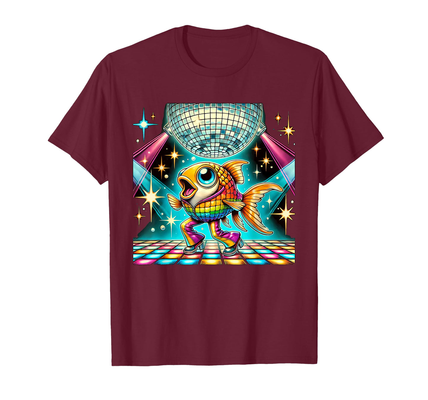Aesthetic Fish Disco T-Shirt
