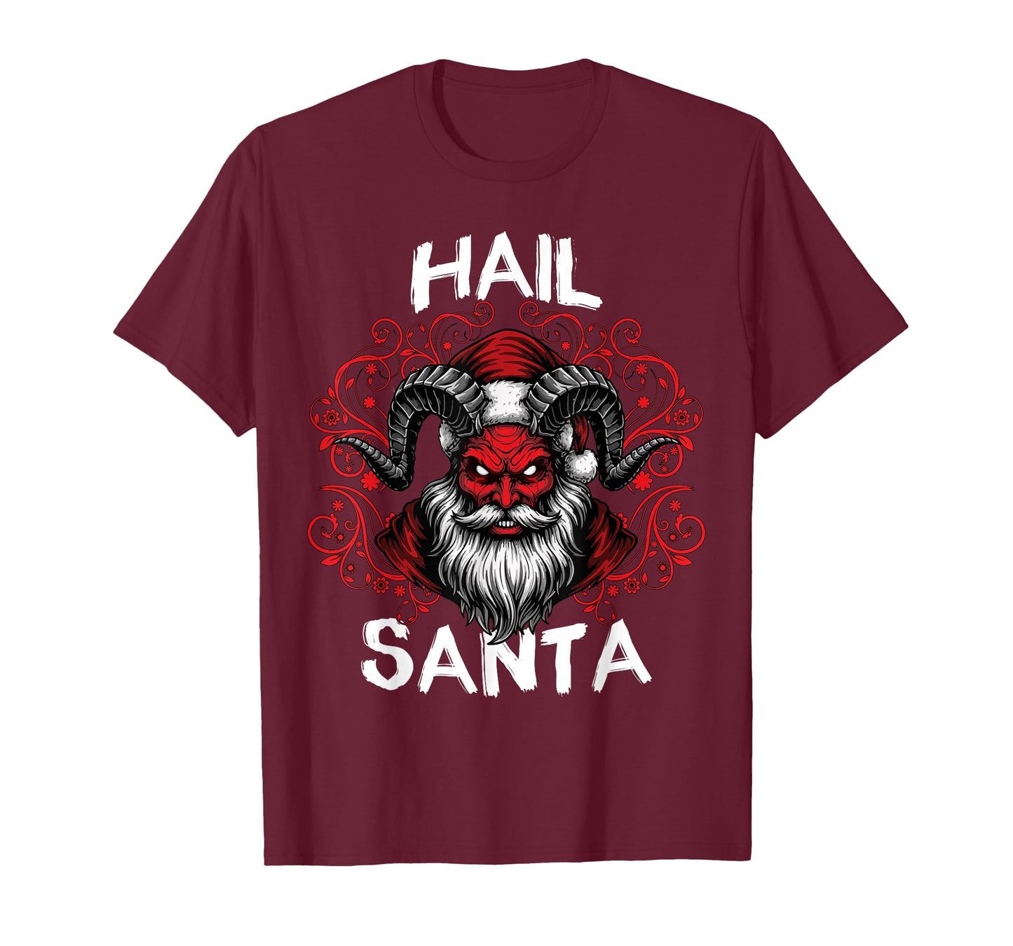 Hail Santa Pagan Happy Solstice Anti Christmas Baphomet T-Shirt