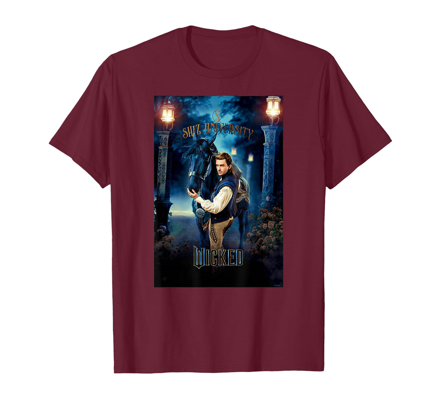 Wicked Fiyero Gates Of Shiz Poster T-Shirt