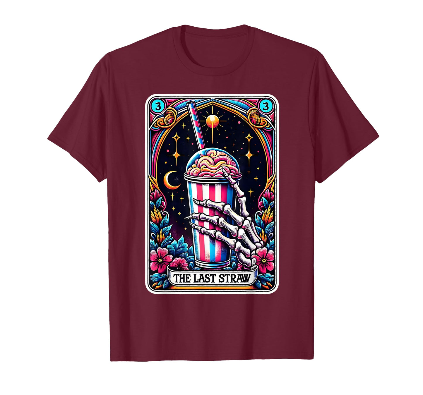 The Last Straw Funny Tarot Card T-Shirt