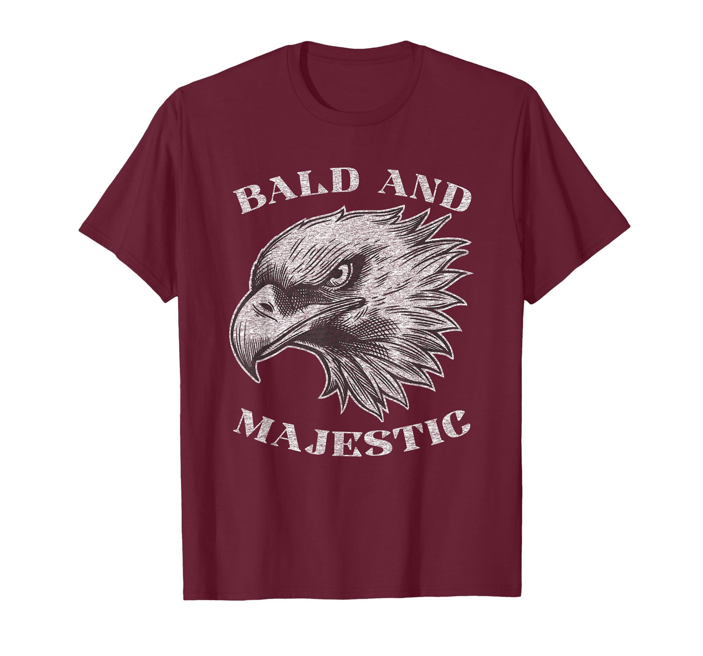 Funny Bald Guy Man Majestic Saying | Balding Humor Gag T-Shirt