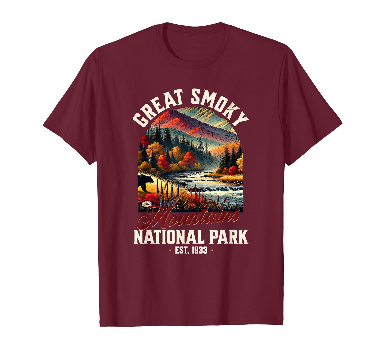 Retro Great Smoky Mountains National Park | Vintage USA T-Shirt