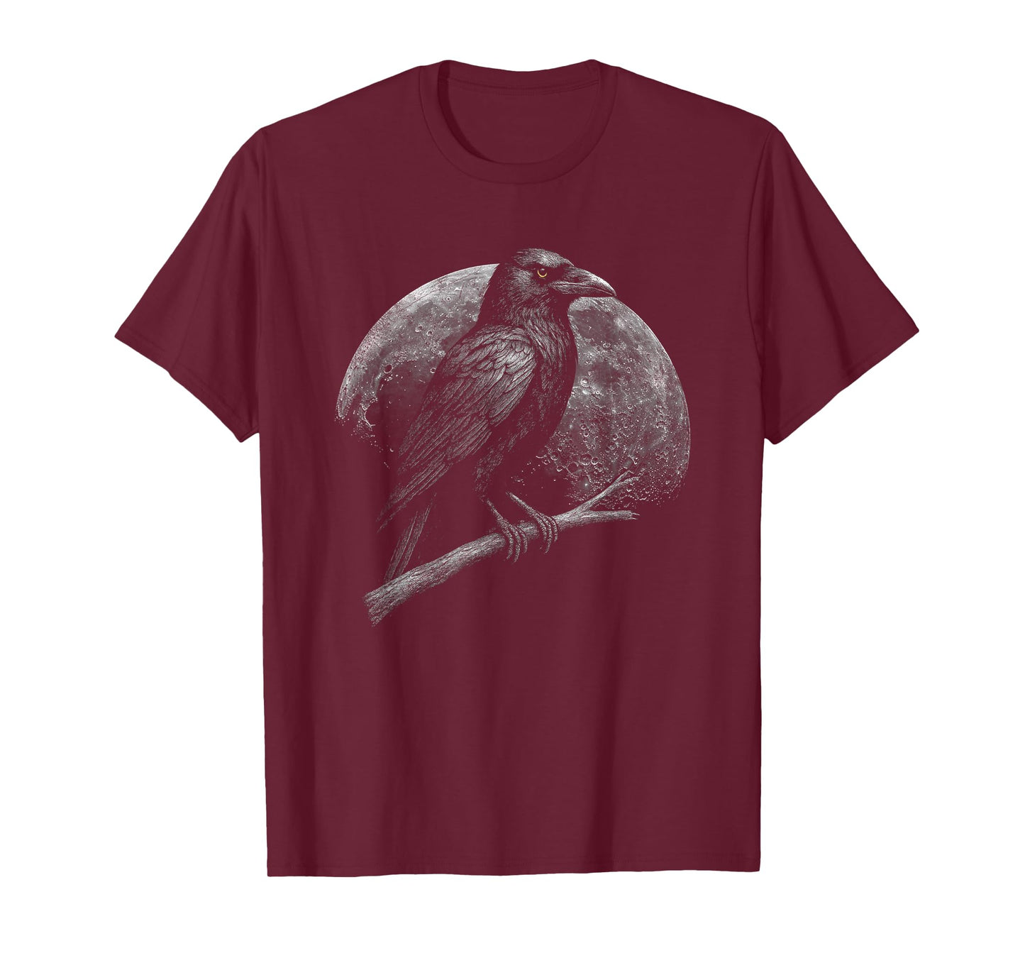 Mystic Raven Moon Dark Folklore Witchcraft Viking Night T-Shirt