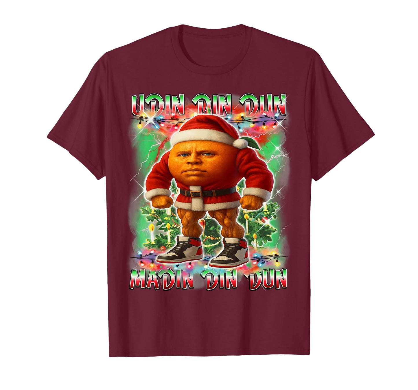Udin dun dun Ma Sahur Santa Claus Italian Brainrot Christmas T-Shirt
