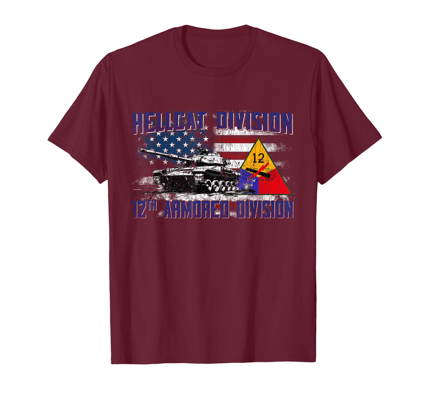 Veteran 12th Armored Division Vintage Gifts T-Shirt for Men Women Girls Kids