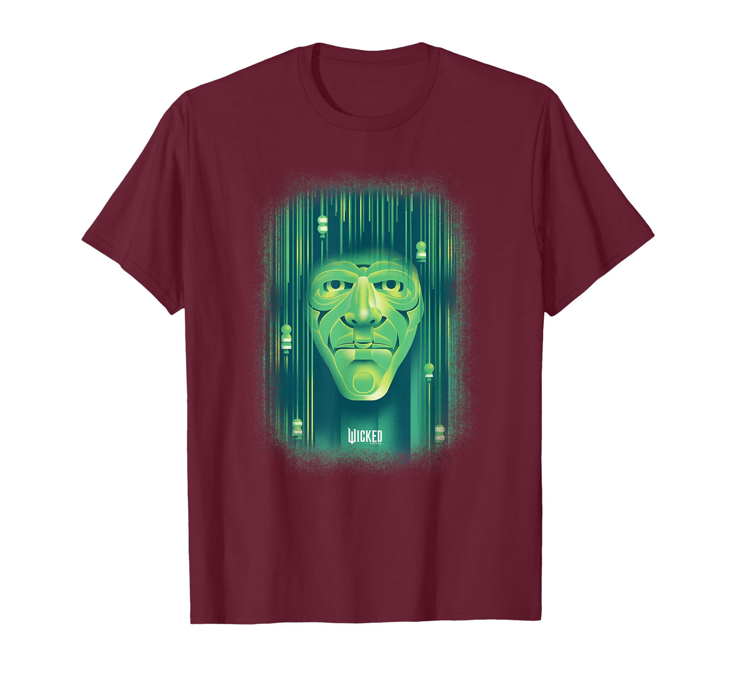 Wicked Wizard Face Emerald City T-Shirt