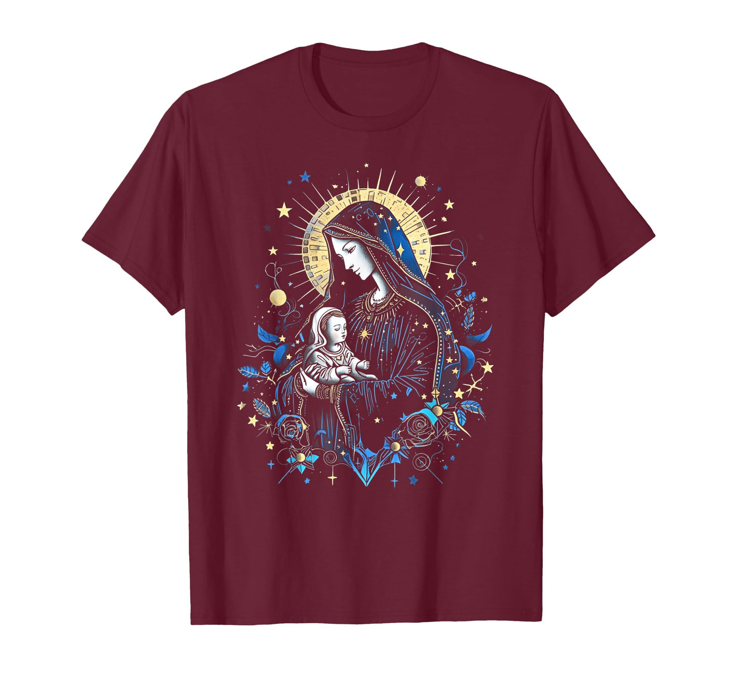 Jesus & Mother Mary, Virgin Mary, Catholic Art #19 T-Shirt