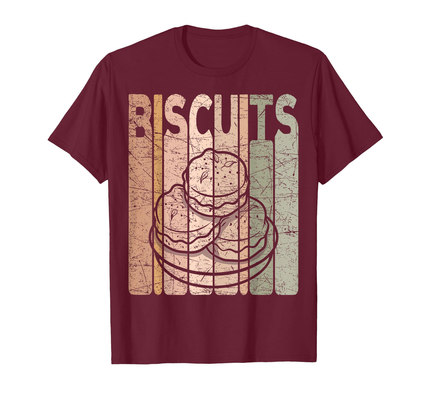 Biscuits Vintage Foodie Biscuit Lover Retro T-Shirt