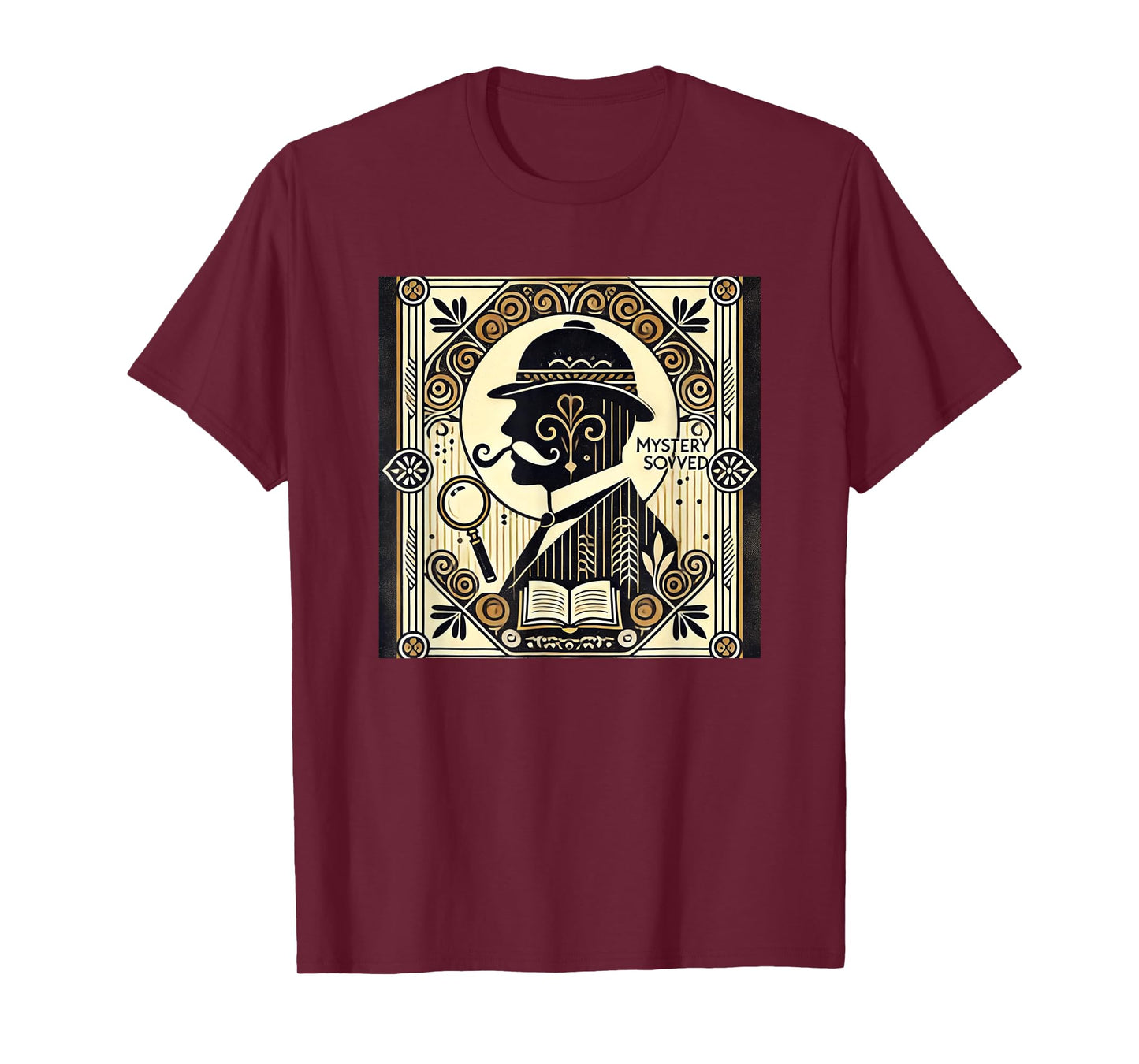 Poirot Mystery Books Vintage Detective Design T-Shirt