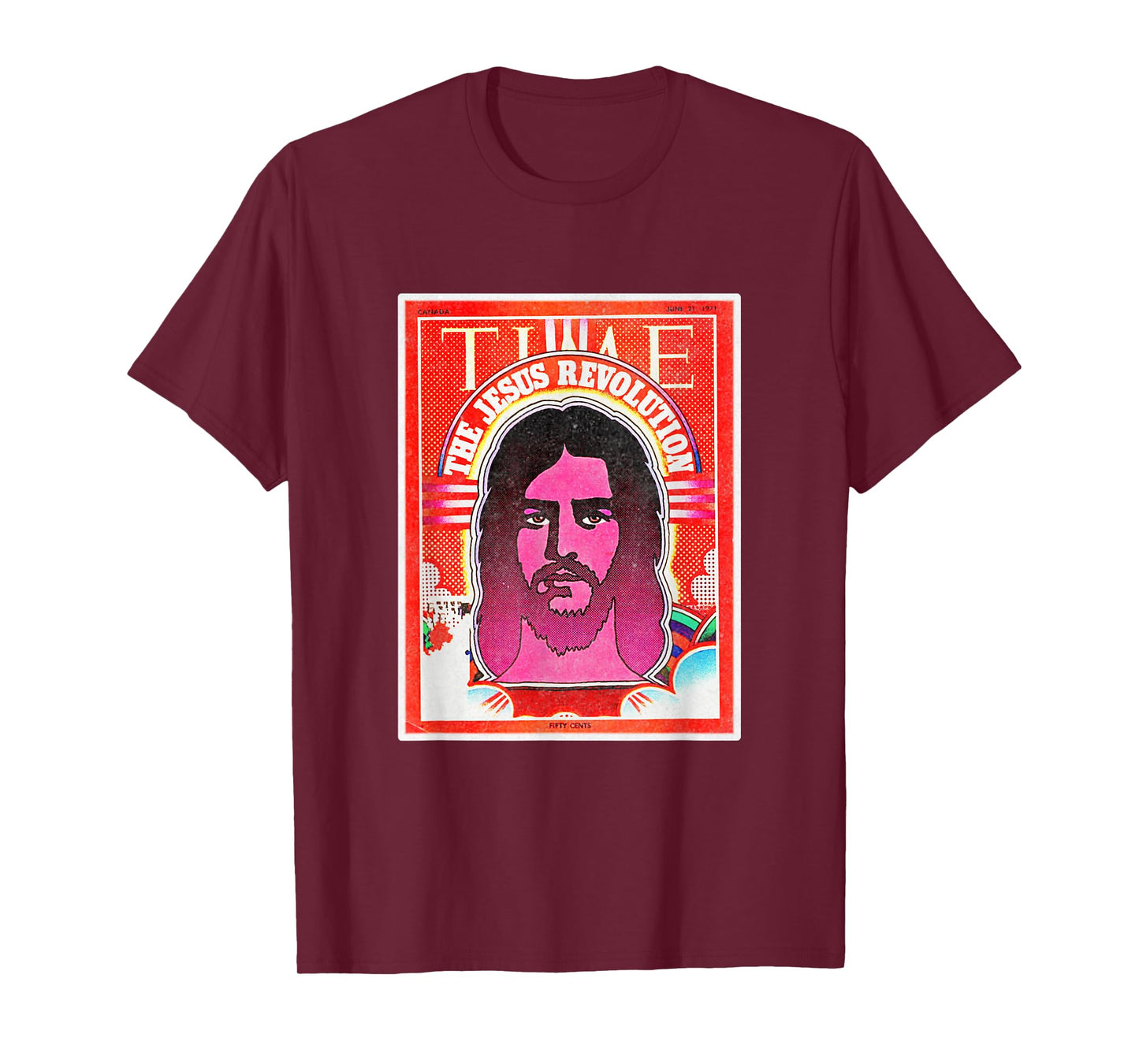 Graphic Jesus Revolution Christian Bible Retro Art Trendy T-Shirt
