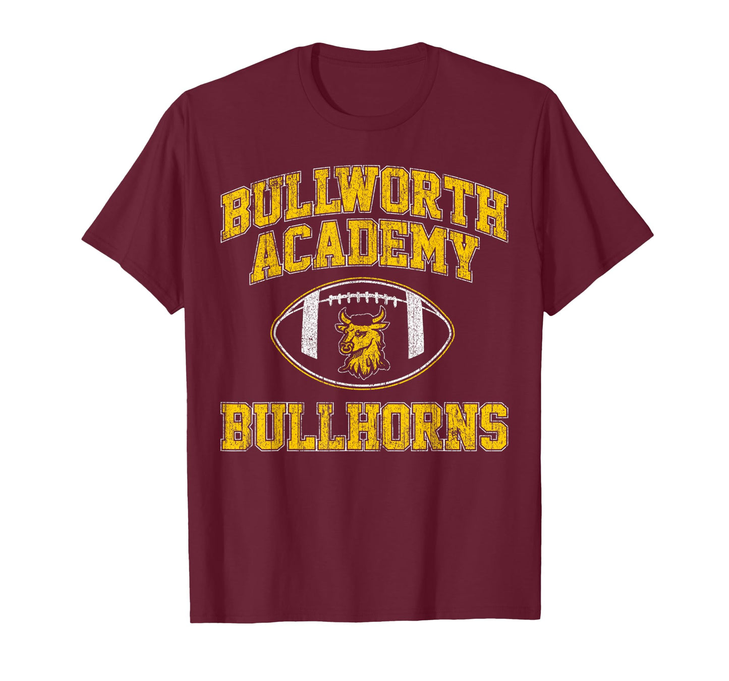 Vintage Bullworth Academy Bullhorns Football T-Shirt