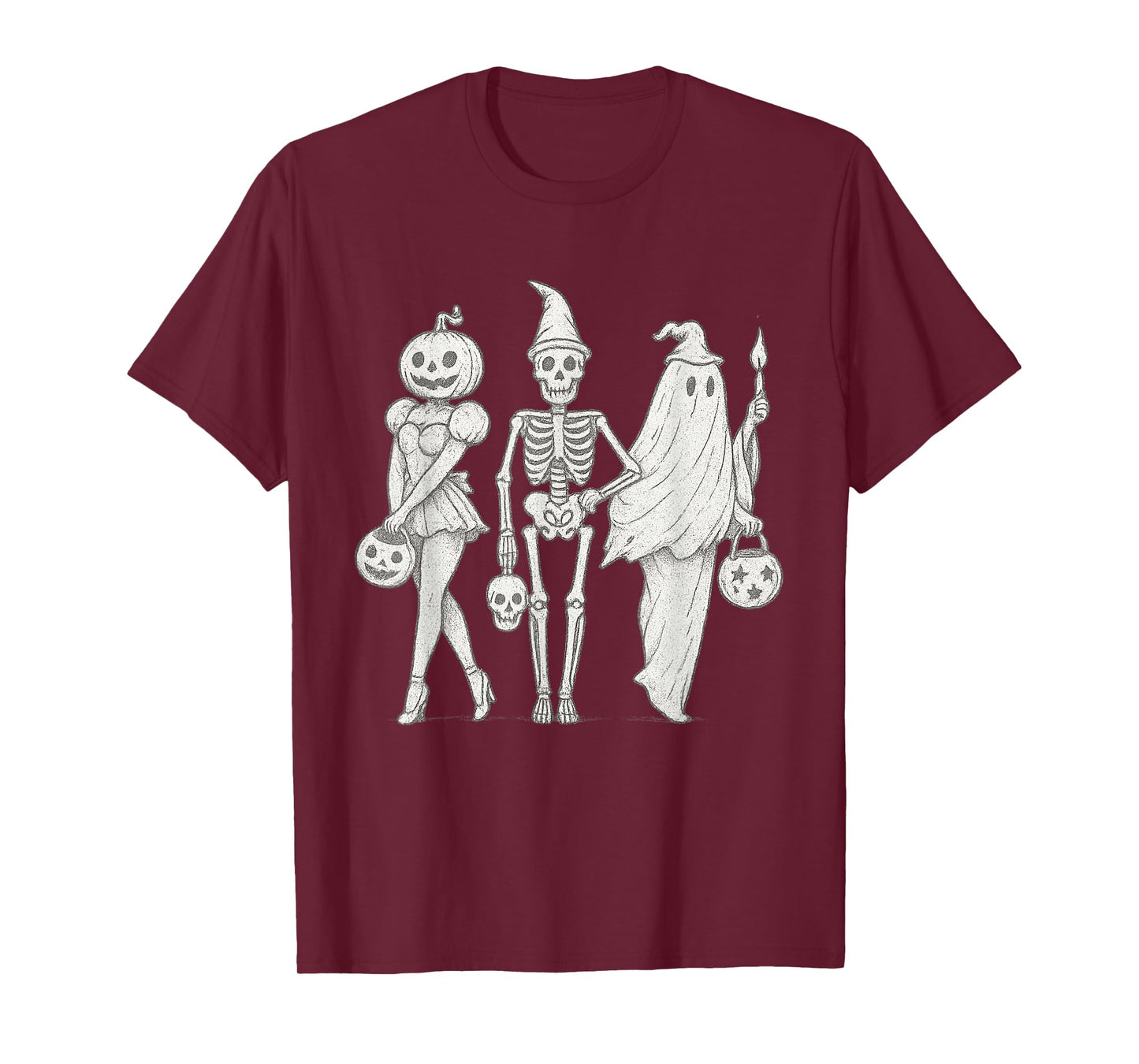 Vintage Spooky Funny Girl Witchy Halloween T-Shirt