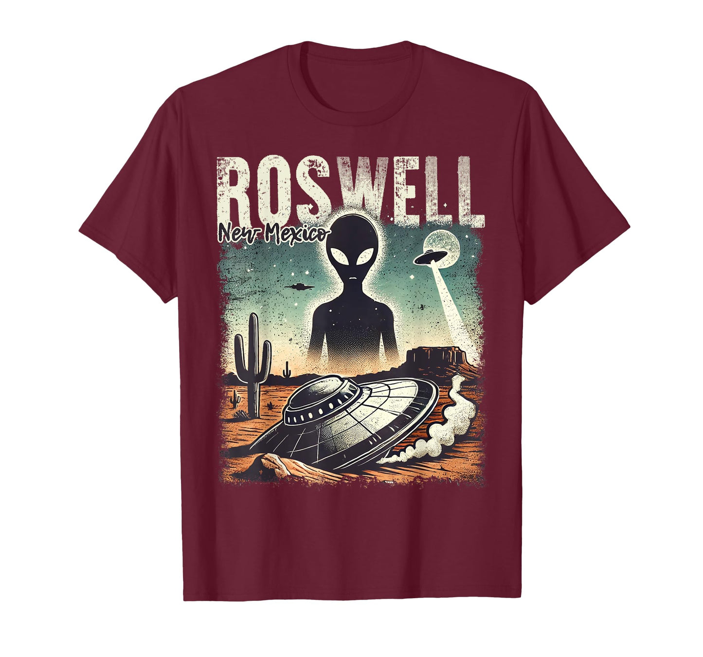 Roswell New Mexico 1947 Alien Abduction UFO Crash Vintage T-Shirt
