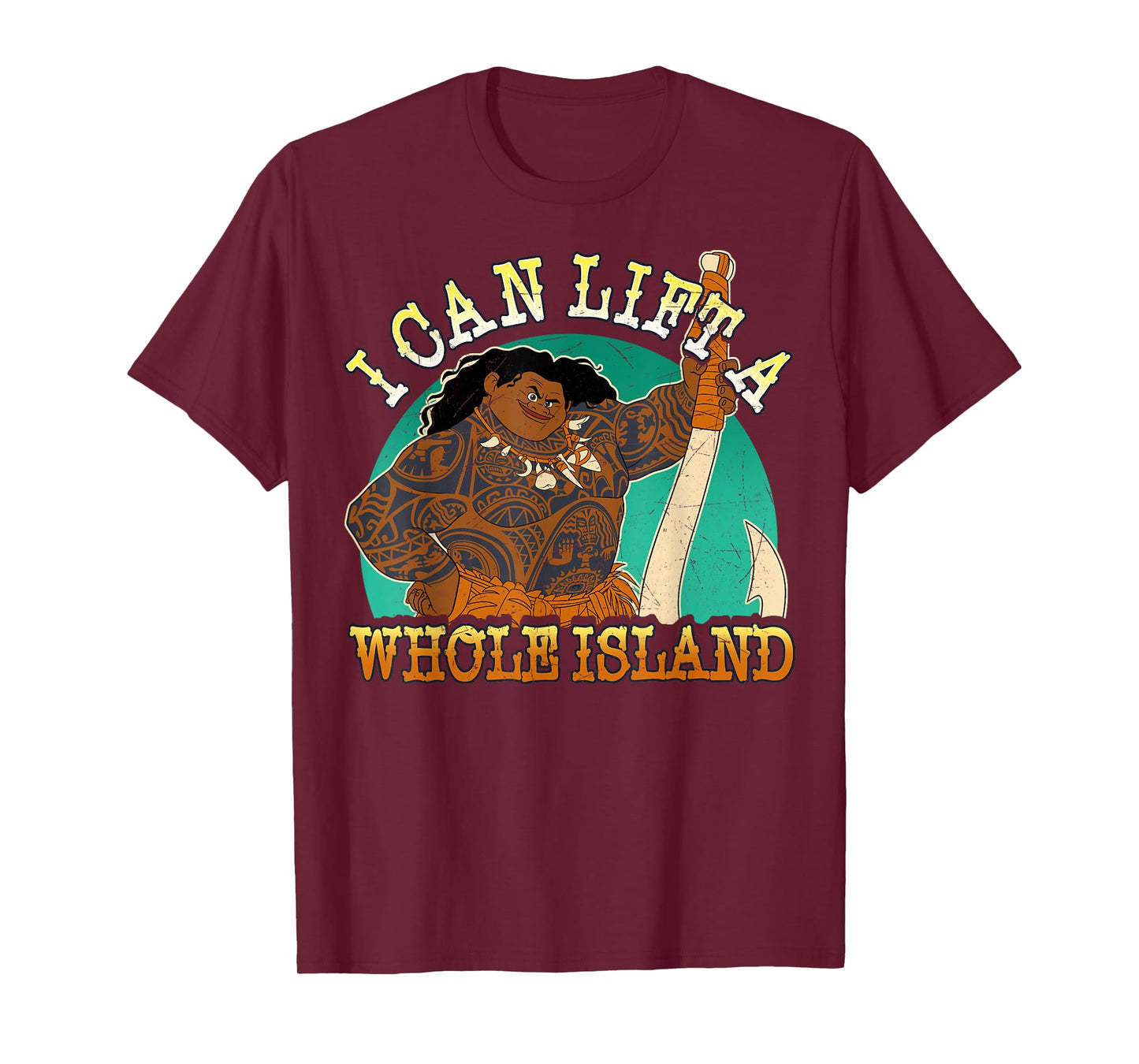 Disney Moana Maui I Can Lift A Whole Island Graphic T-Shirt T-Shirt
