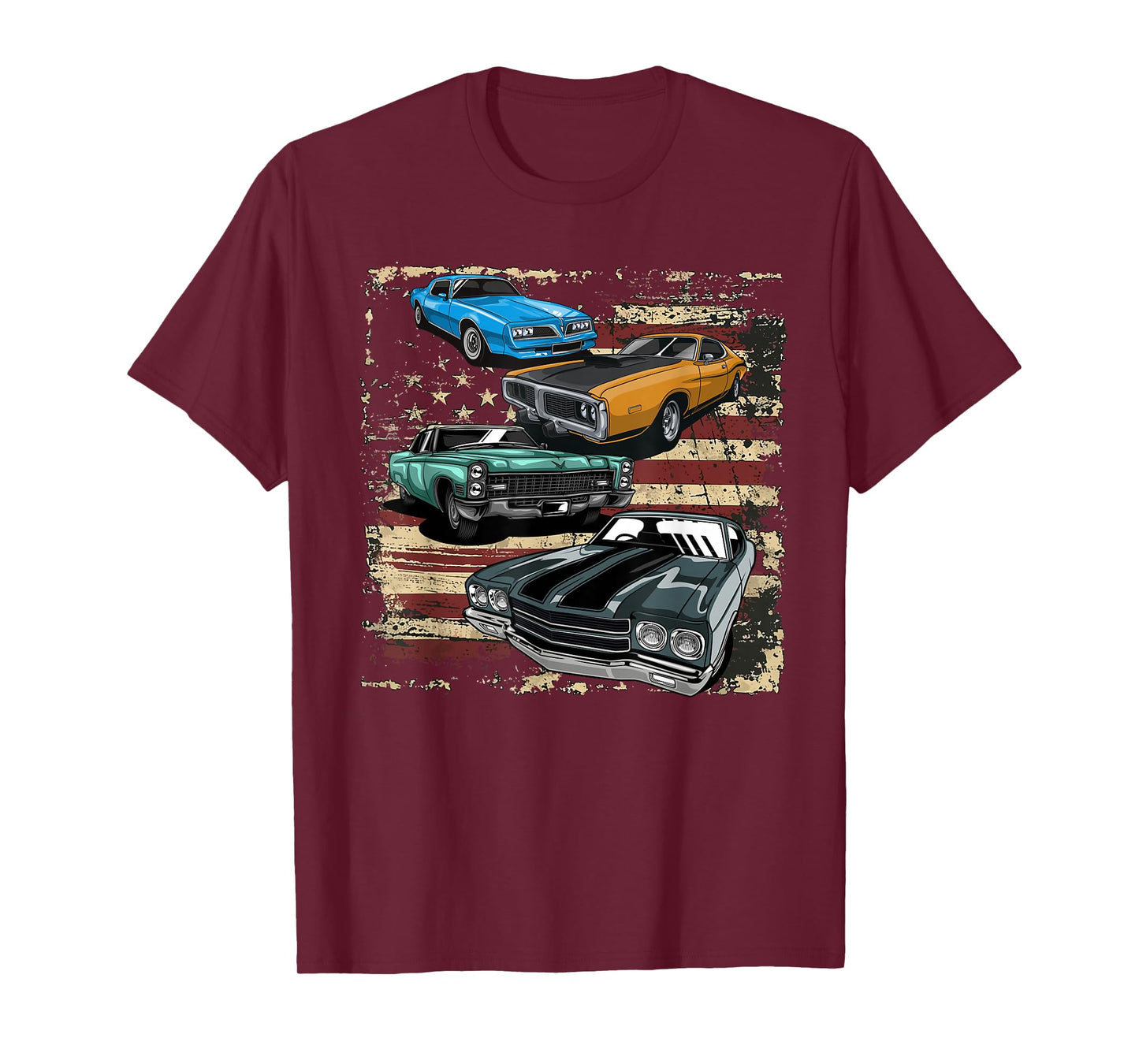 Classic Muscle Car Tee Retro Vintage American Muscle Car T-Shirt