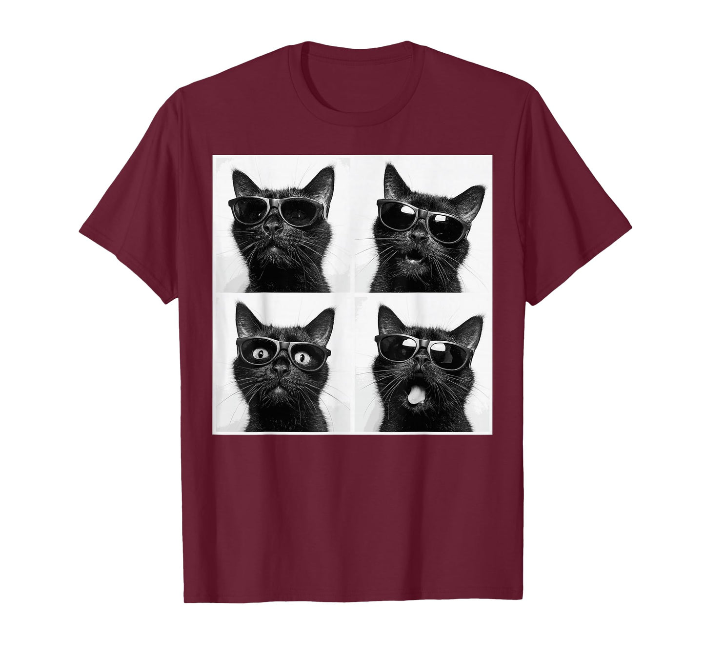 Funny Graphic Cat Photobooth Selfie Funny T-Shirt