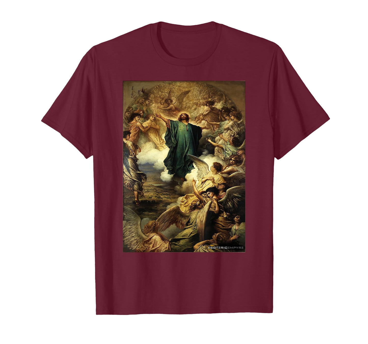 Jesus Christ Ascension Gustave Dore Heaven Angels T-Shirt