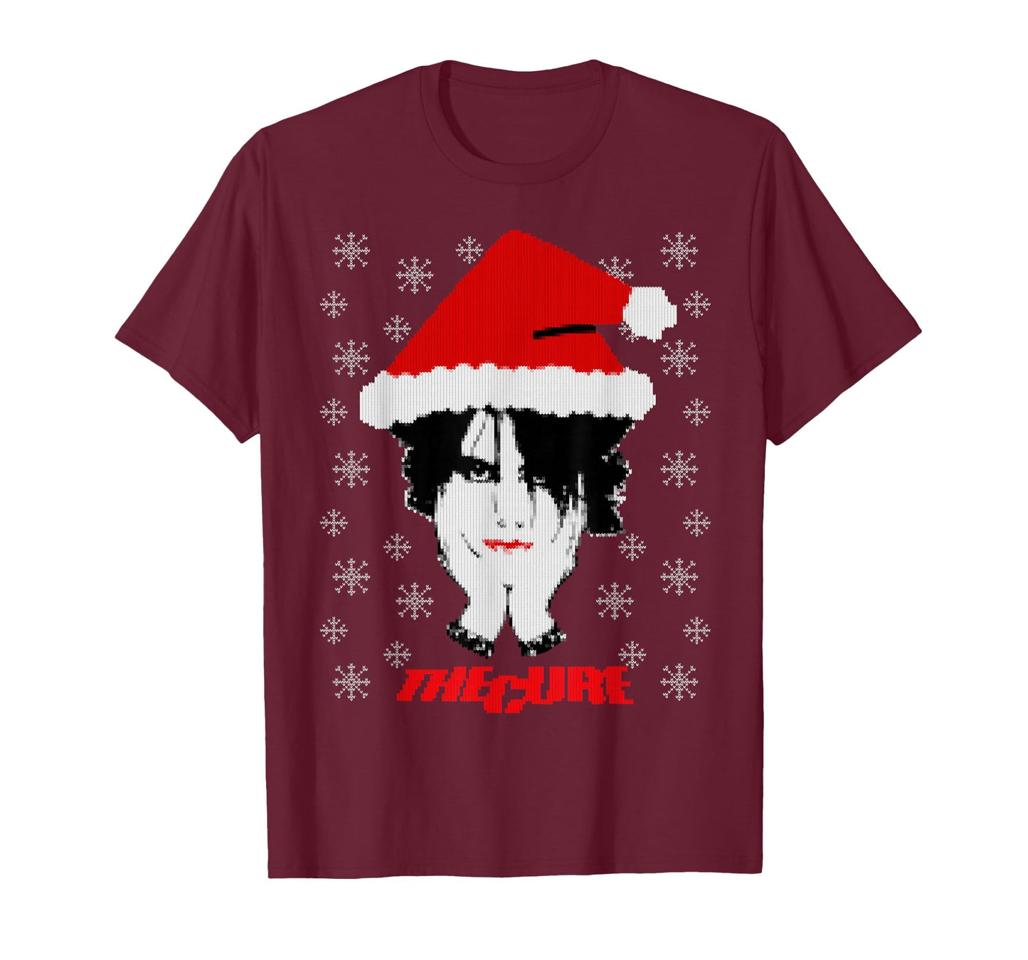 The Cure Santa Claus Goth Christmas Ugly T-Shirt