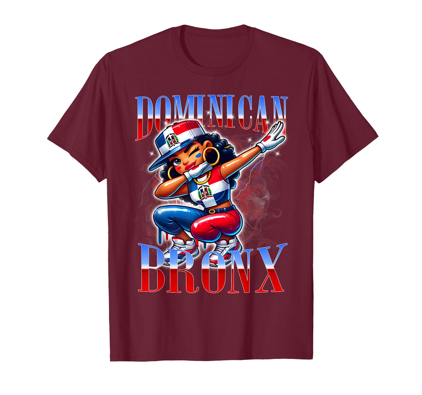 Dominican Bronx Dab Urban Streetwear Pride Design T-Shirt