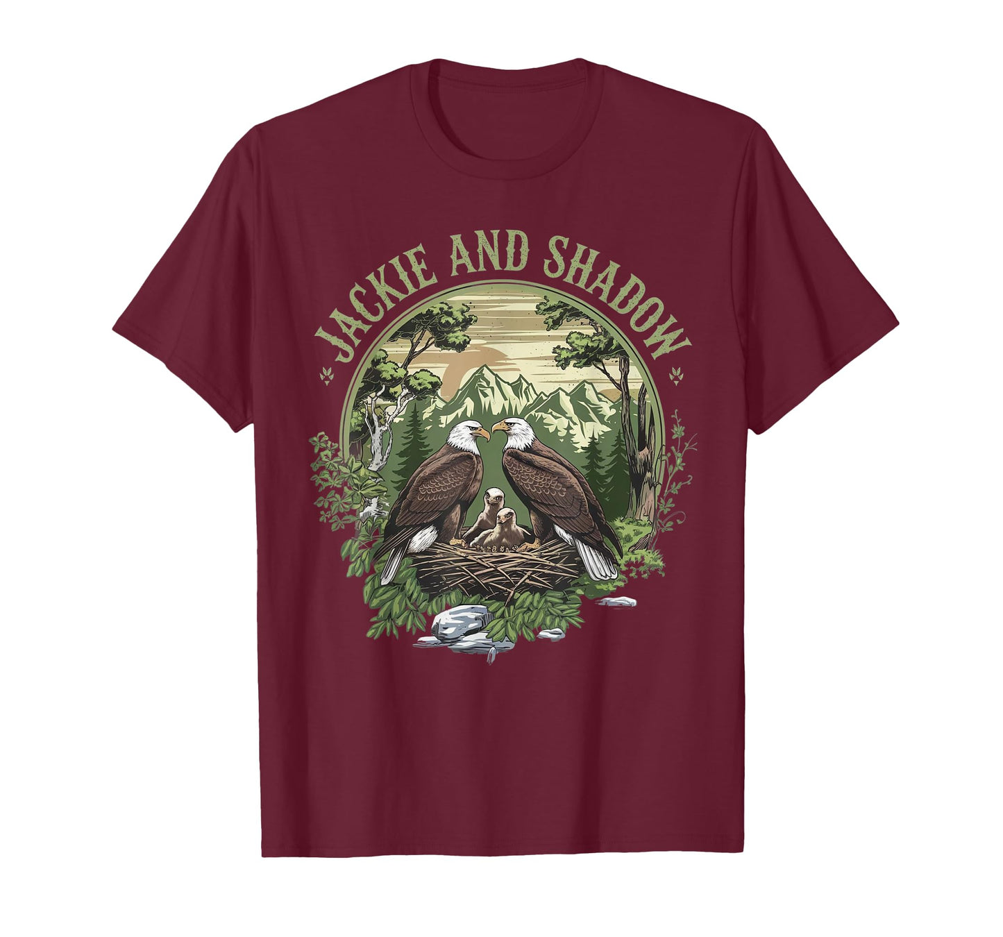 Vintage Jackie And Shadow Bald Eagle Family Nature Lovers T-Shirt