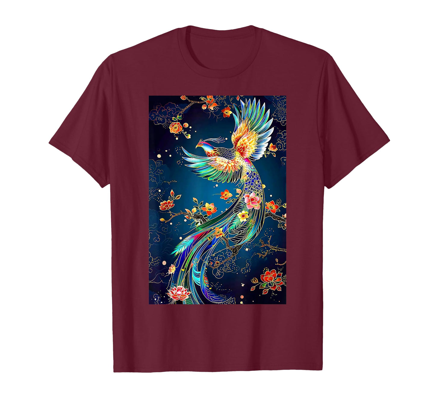 Phoenix Bird Japanese Vintage Asian Flying T-Shirt