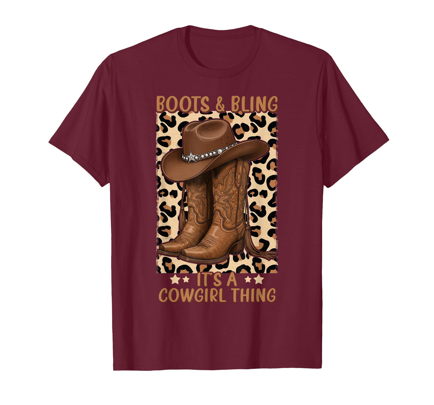 Boots and Bling its a Cowgirl Thing Rodeo Love Country Girls T-Shirt