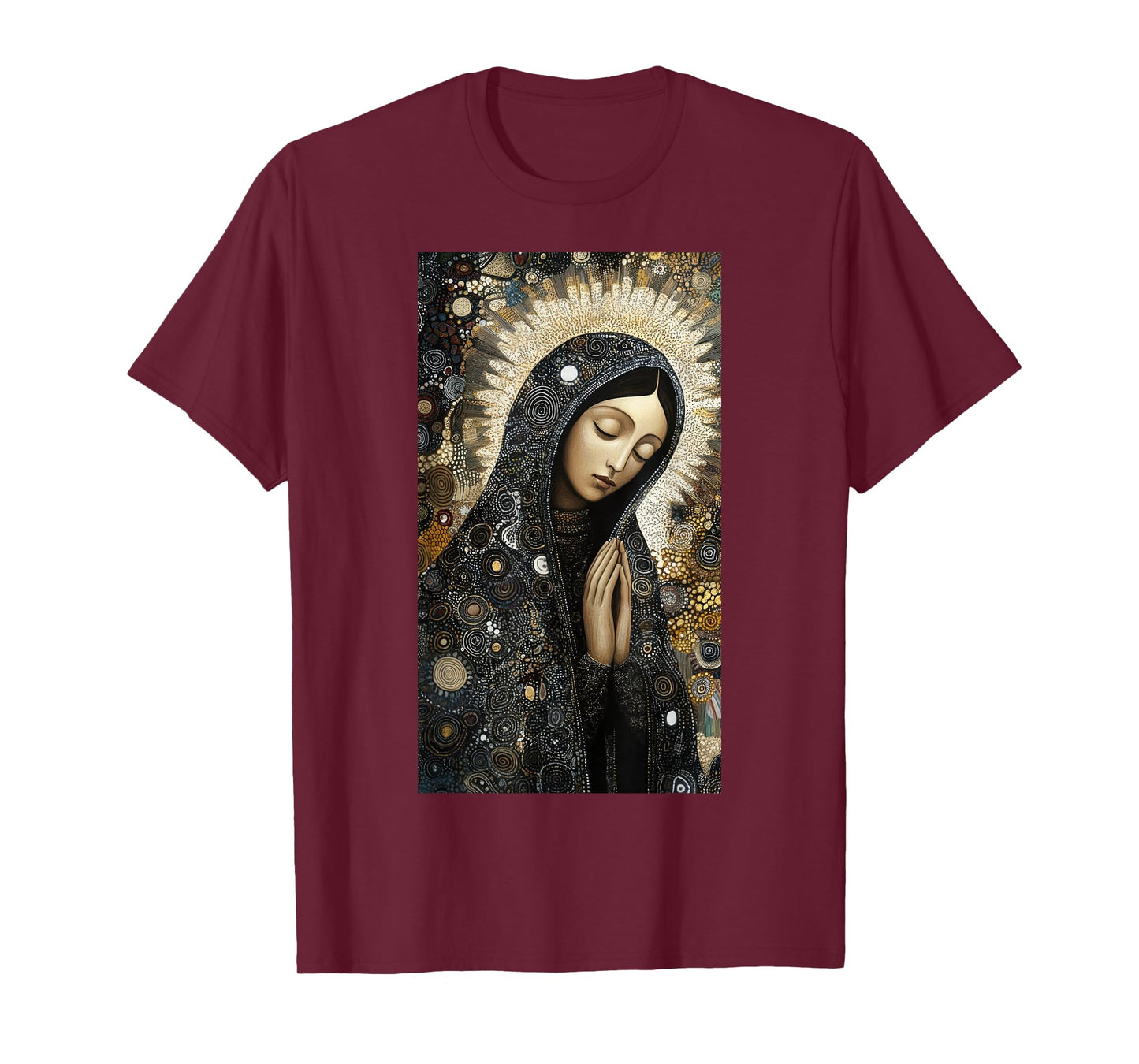 Catholicism Our Lady Guadalupe Intricate Floral T-Shirt