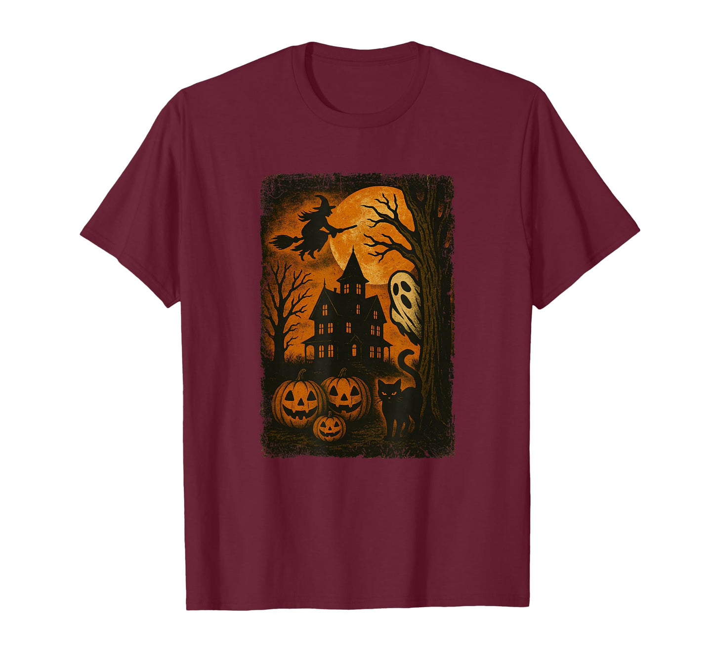 Halloween Haunted House Jack-O-Lantern Happy Halloween Men T-Shirt