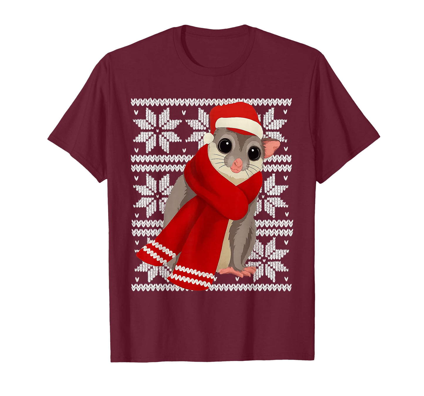 Sugar Glider Ugly Christmas Holiday Pet Lover T-Shirt