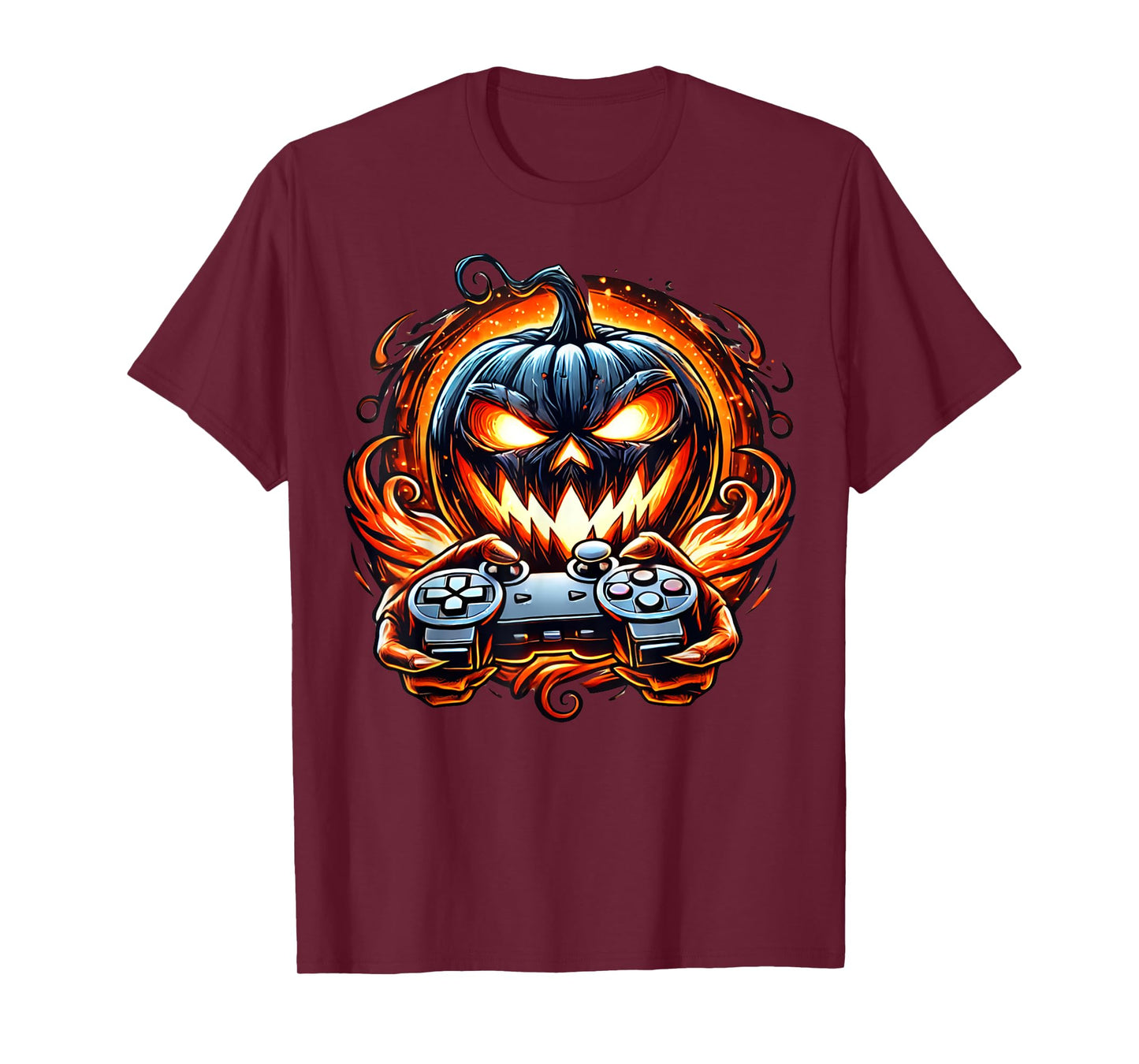 Halloween Gamer Gaming Pumpkin Boys Halloween Costume T-Shirt