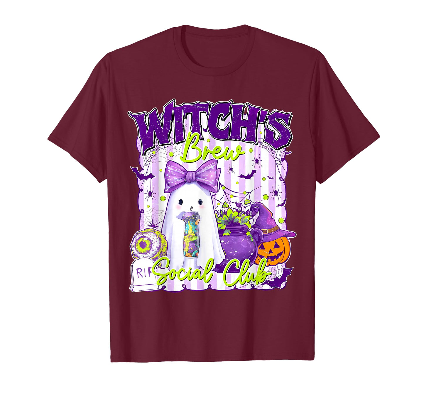 Kawaii Witch’s Brew Ghost Cute Soda Can Energy Drink T-Shirt