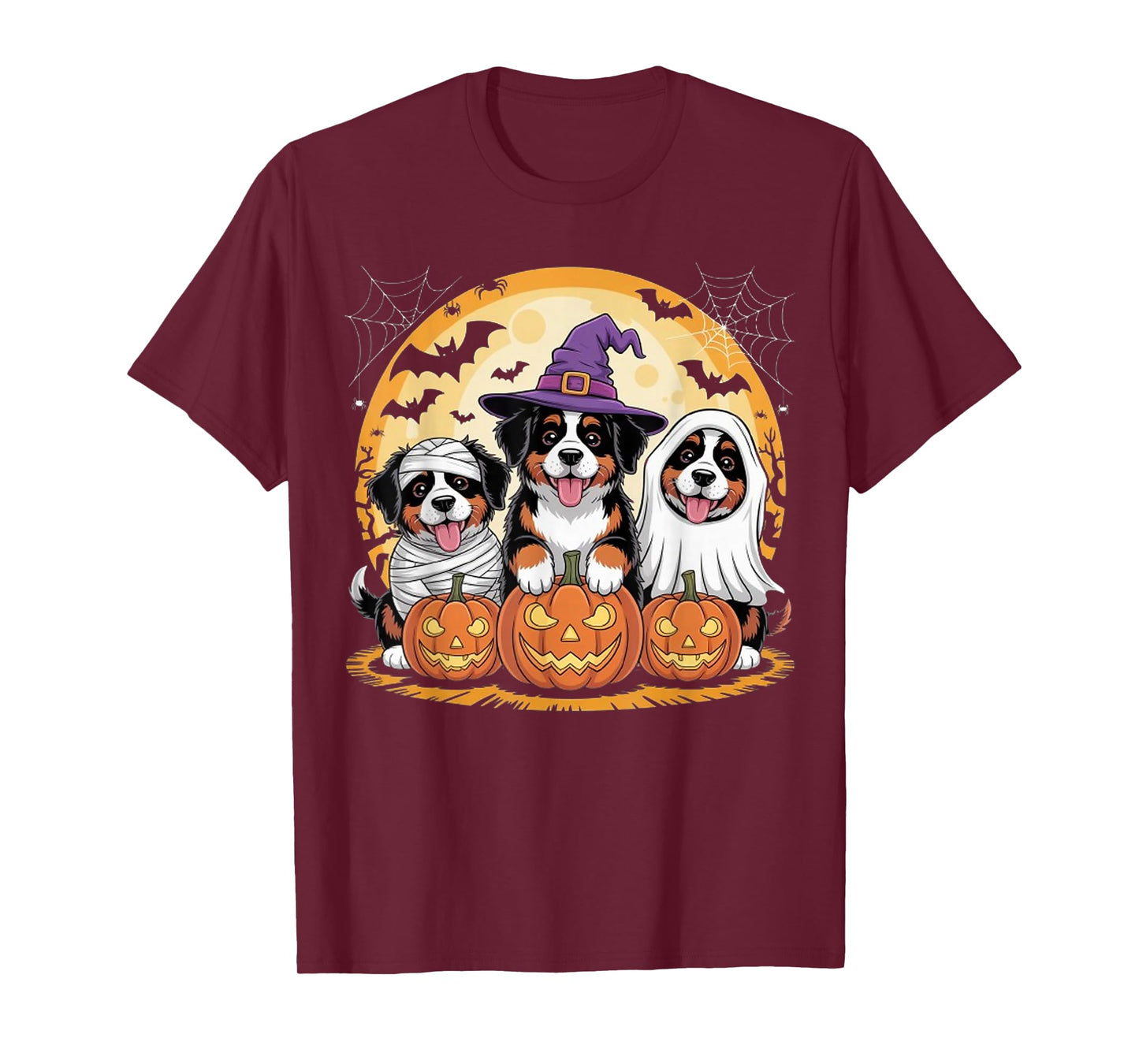 Spooky Bernese Mountain Ghost Dog Lover Halloween Costume T-Shirt