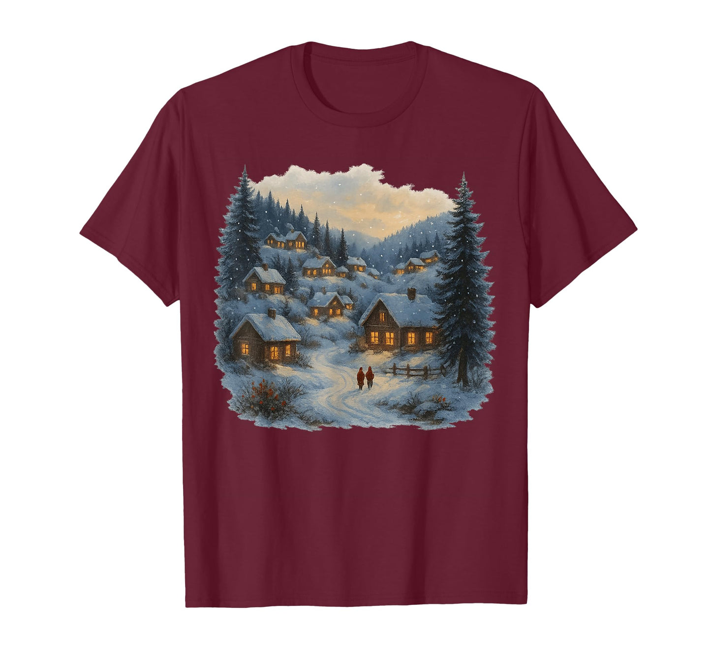 Making Memorie Together Christmas Winter Village Funny Snow T-Shirt