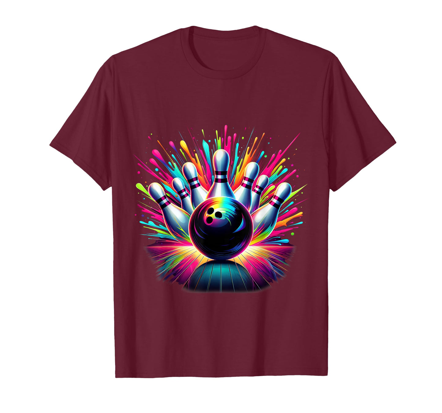 Colorful Bowling Game Day Bowling Cute Vibrant Color 3 T-Shirt