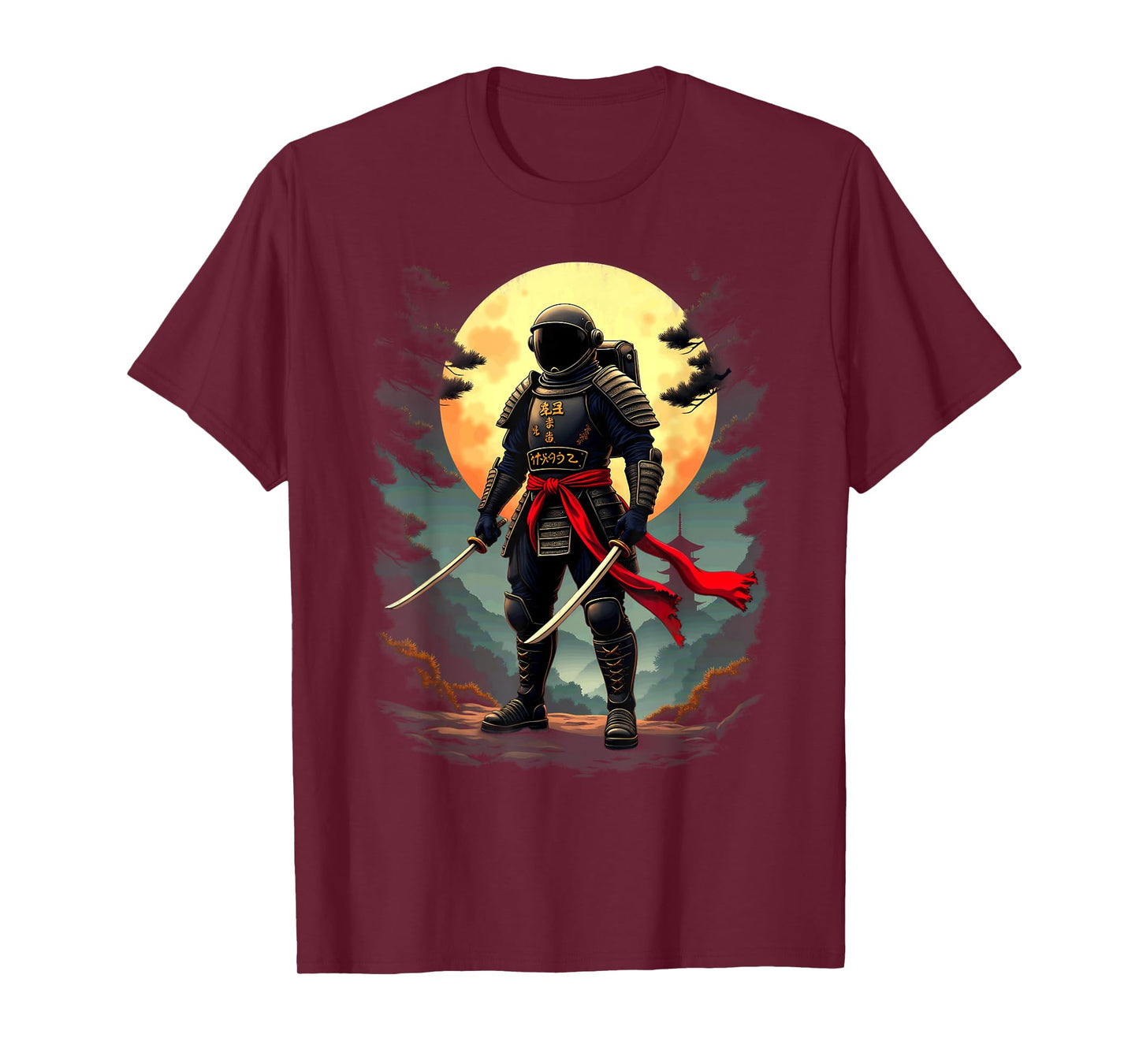 Japanese Samurai Astronaut Space T-Shirt